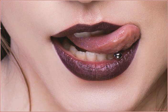 рискованный, прокол, чреват, пирсинг, языка